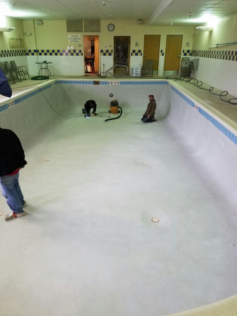 Inside Pool Construction